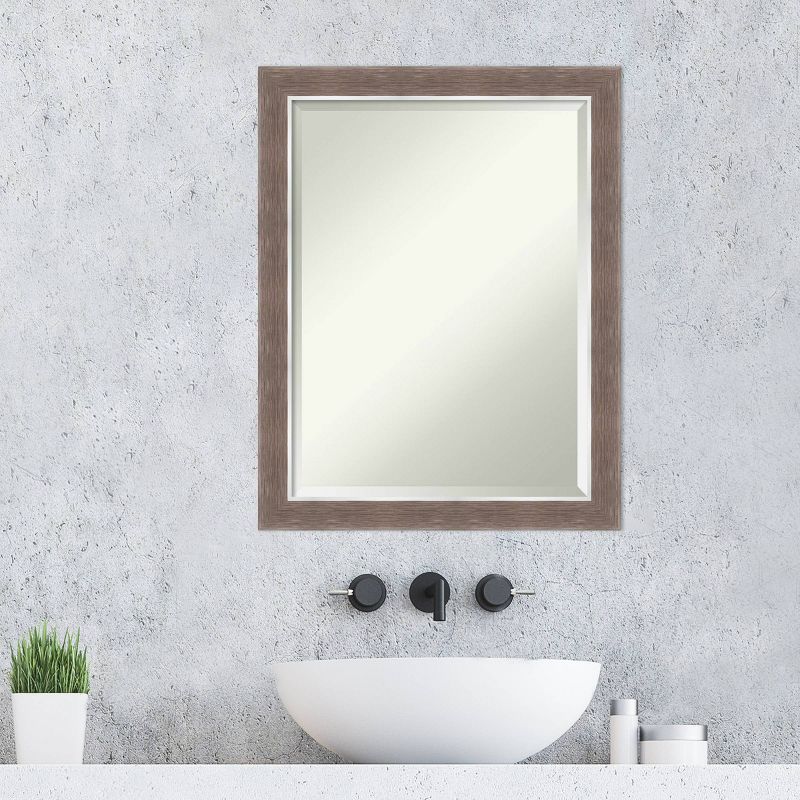 Noble Mocha Framed Bathroom Vanity Wall Mirror - Amanti Art, 5 of 10