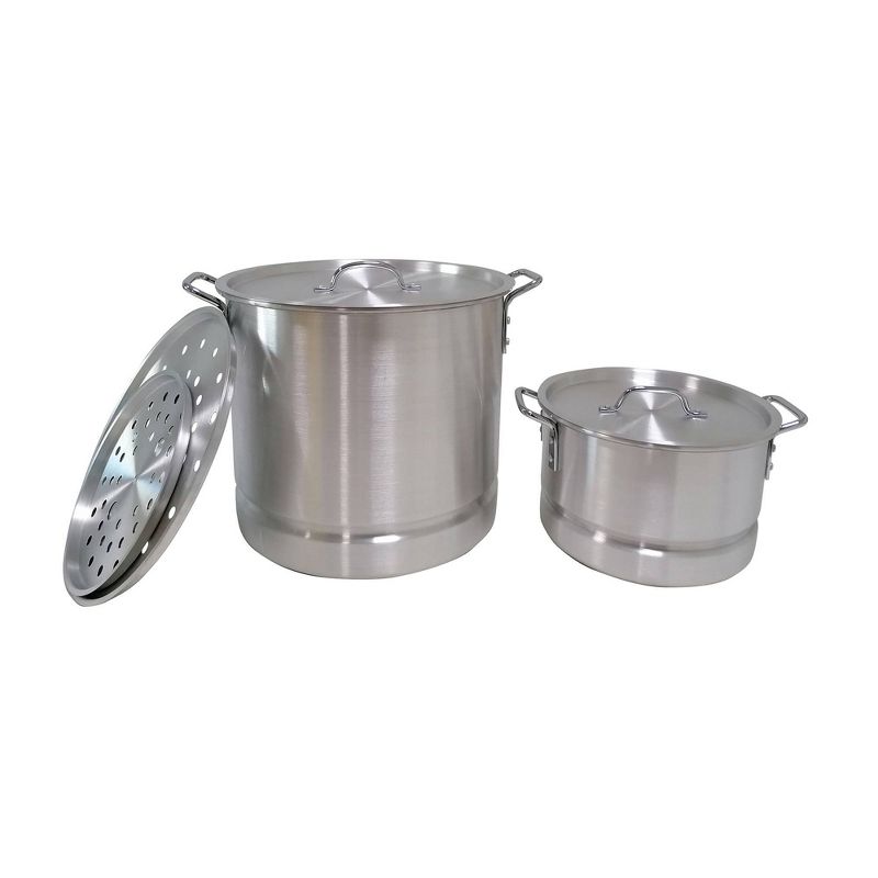 IMUSA Steamer Set Containing a 28qt and 10qt Steamer, 1 of 5