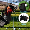 Unique Bargains Super Absorbent Waffle Pattern Tri-Fold Microfiber Golf Towels with D Clips 20"x16" 2 Pcs - 4 of 4