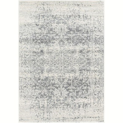 Mark & Day Amelia 3'11"x5'7" Rectangle Woven Indoor Area Rugs Charcoal/Light Gray/Beige: Stain-Resistant, Pet Friendly, Traditional Style