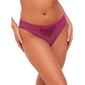 Women's Lace Back Tanga Lingerie Underwear - Auden™ Pink 2x : Target