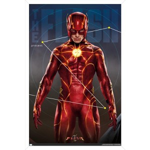 Trends International DC Comics Movie The Flash - The Flash Triptych Framed Wall Poster Prints - 1 of 4
