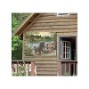 Cottage Garden West of The Wind Lake TIME Green, Brown, Red 40 x 30 Inch Waterproof Gallery Wrapped Canvas, Outdoor Garden, Yard, Patio All Weather - 2 of 2