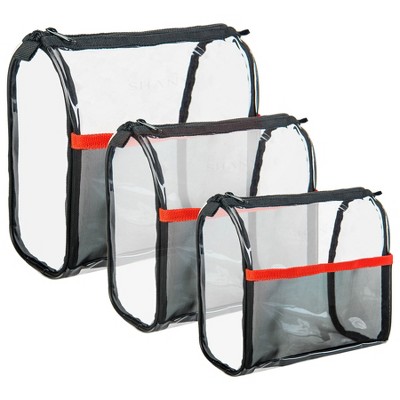 SHANY Clear Makeup Travel and Organizer Bag Set  - 3 pieces