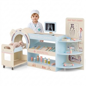 Mr.Chidren Blu-rayセット Kids Doctor Pretend Play Toys Set with CT Machine, Eye Chart, and