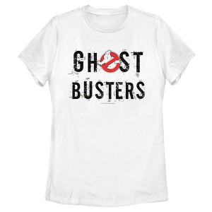 Women's Ghostbusters Scratchy Text Logo T-Shirt - 1 of 4