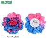 Unique Bargains Alloy Satin Fabric Big Rose Flower Dainty Brooches Pins 1 Pc - 3 of 4