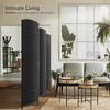 Sorbus 6 Panel Room Divider 6 ft. Tall - Extra Wide Double Hinged Panels, Mesh Hand-Woven Design, Partition Room Dividers (Gray Line) - 2 of 4