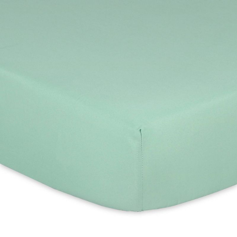 The Peanutshell Fitted Crib Sheets - Green Botanical Leaf - 4pk, 6 of 14