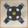 Okak Farmhouse Wood Large Round Dining Table with Cross Base,Wooden Kitchen Dinner Table for Dining Room,Breakfast Nook - 4 of 4