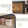 Full/Queen/King Size Bed Frame with Wood Headboard, Platform with Under Bed Storage or 4 Drawers Storage - 4 of 4