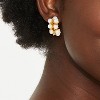 Acrylic Linear Earrings - A New Day™ Pearl/Gold - image 3 of 3