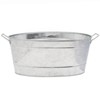 30.5"  Large Oval Galvanized Tub Steel - ACHLA Designs - 3 of 4