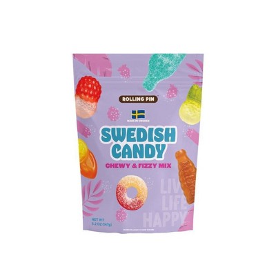Rolling Pin Chewy & Fizzy Swedish Gummy Candy - 5.2oz