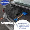 FARM-TUFF Durable Car and Trunk Multipurpose Shovel with Ash Hardwood Handle and Non Stick Plastic Blade, Blue, 10in - 4 of 4