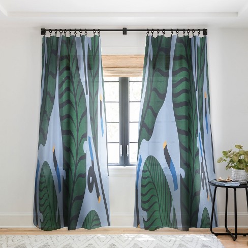 Msrystudio Retro Jungle Out 50 X 63 Single Panel Sheer Window Curtain -  Society6 : Target
