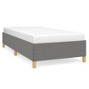 Bed Frame Dark Grey Polyester, Plywood, Engineered Wood Twin XL - 2 of 4