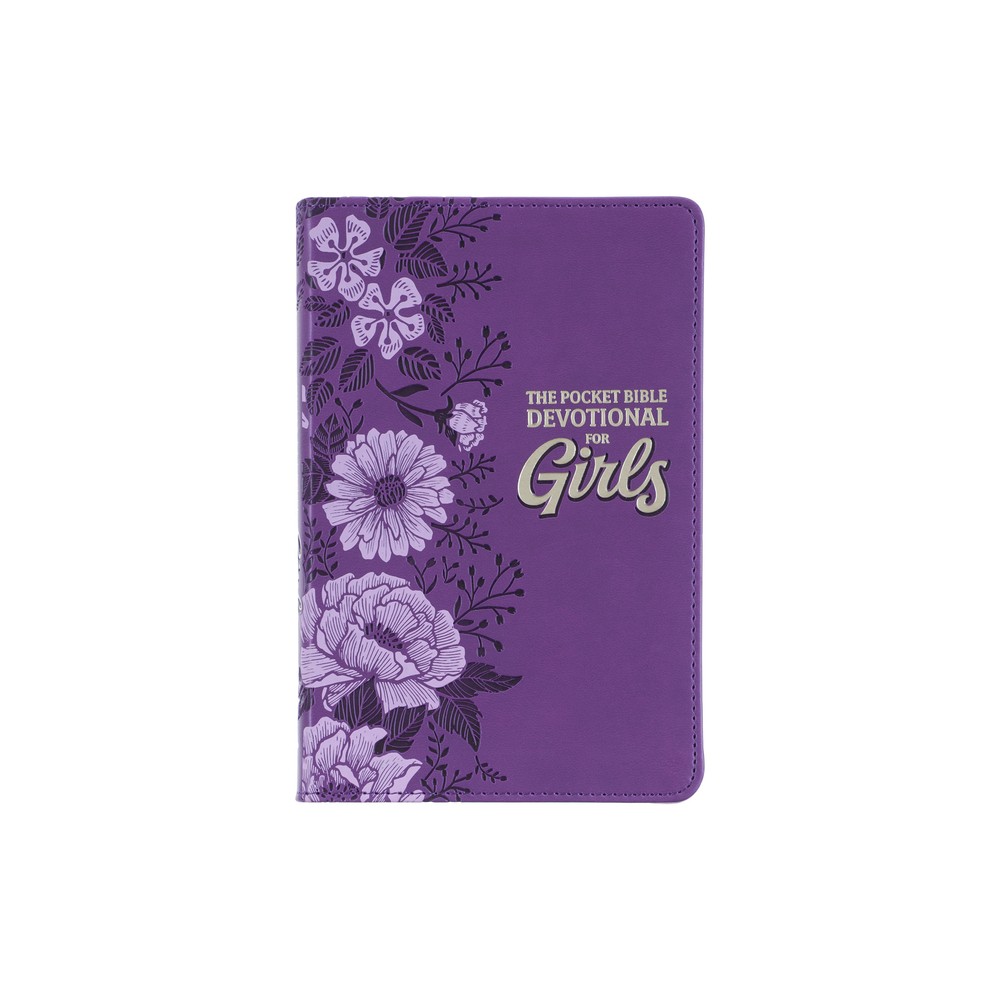 The Pocket Bible Devotional for Girls - by Johan Smith (Leather Bound)