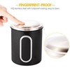 Fortune Candy 3 PCS Stainless Steel Canister Set with Anti-Fingerprint Lids & Visible Windows, Multipurpose Food Storage for Kitchen or Travel - 4 of 4