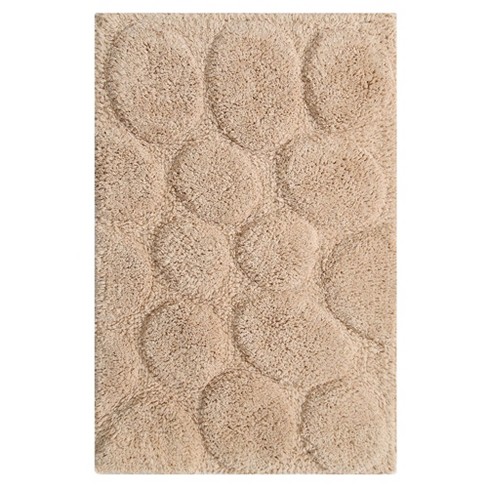 Bath Rug Cotton Non-Skid Backing Multicolor Pebble Stone - On Sale