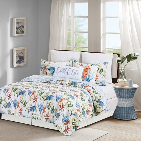 C&f Home Marino Reversible Coastal King Quilt Set : Target