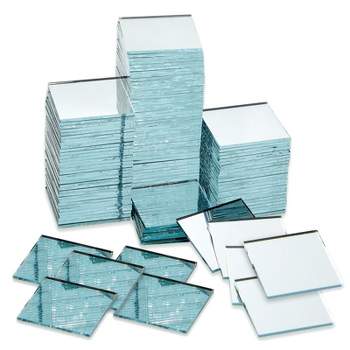 Juvale 120 Pieces Mini Square 1 Inch Small Mirror Tiles for Crafts Supplies, Home Wall Decor