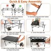 Racxily Portable Folding Camping Table W/ Adjustable Height, Rustproof Carbon Steel Foldable Roll-Up Camping Table for Picnic Camping Hiking - 3 of 4