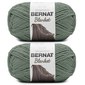 Bernat Blanket Big Ball Yarn 24 Pack-Smoky Green - 1 of 4