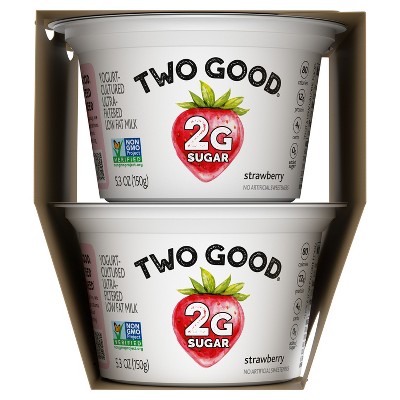 Two Good Low Fat Lower Sugar Strawberry Greek Yogurt - 4ct/5.3oz Cups_5