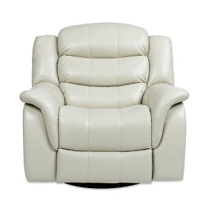Jennifer Taylor Home Rover 41.5" Swivel Glider Push Back Manual Recliner Arm Chair in Cream Off-White - 1 of 4