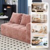 64.2" Chenille Minimalist Loveseat Sofa with Sleeper & Deep Seat - 4 of 4