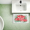 Stupell Industries Retro Merry Christmas & Foliage Printed Plush Bath Mat And Bath Rug, Design By Heather Mclaughlin, 18"X30" - 4 of 4