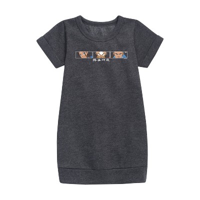 - Avatar: The Last Airbender - Battle Face Graphic Short Sleeve Fleece Dress