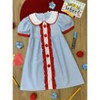 Ruffled Apple Striped Dress Mia Belle Girls - 2 of 4