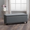 42" Contemporary Storage Ottoman Bench with Padded Seat and Hidden Compartment for Living Room -3irtyhousy - 2 of 4