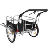 Whisen 3-in-1 Heavy-Duty Bike Cargo Trailer with E-Bike Compatible Steel Frame, 110lb Capacity, Convertible Stroller - Black & Gray - 4 of 4