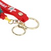 Unique Bargains Christmas Keychain with Double Ring and Lobster Clasp Alloy 2.76" - 3 of 4