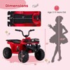 Infans Kids Ride On Electric ATV 6V 4-Wheeler Quad Car w/ One-Button Start Tread Tires - 2 of 4