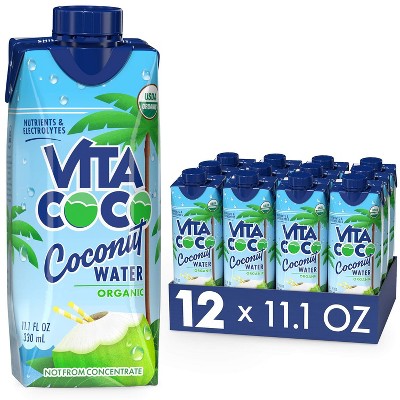 Vita Coco Coconut Water, Pure Organic - 11.1 Oz (Pack of 12)