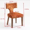 Sapphtopaz Mid Century Modern Dining Chairs Set of 2, Farmhouse Linen Side Accent Chairs Kitchen Chairs with Hardwood Frame for Dining Room, Kitchen - 2 of 4