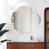 Artloge Round Frameless Bathroom Mirror Silver Wall Mirror Modern with Contemporary Mirror for Room Entryway Hallway - 4 of 4