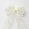 Anna-Kaci Sheer Polka Dot Bow Hair Clip with Layered Tulle Design and Long Ribbon Tails - 2 of 4