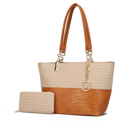 MKF Collection Sasha Tote Women’s Vegan Leather Spacious Interior Handbag by Mia K