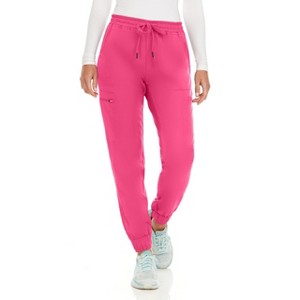 Medichic Women's Seven Pocket Cargo Scrub Pants Joggers with 4-Way Stretch - 1 of 4