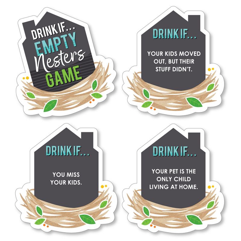 Big Dot of Happiness Drink If Game - Empty Nesters - Empty Nest Party Game - 24 Count, 1 of 5