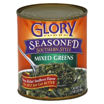 Glory Gluten Free Foods Seasoned Southern Style Mixed Greens 27oz