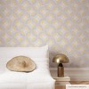 Tempaper & Co.® Faux Grasscloth Fans Removable Peel and Stick Wallpaper, Canary Gold, 56 sq ft: Vinyl, Geometric, Self-Adhesive - 3 of 4