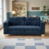 GDFStudio Elenor 82" Modern 3-Seater Tufted Chenille Upholstered Sofa with Stainless Steel Legs - 2 of 4