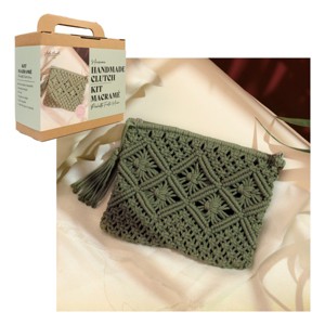 John Bead Macrame Handmade Clutch DIY Kit for Beginners - 1 of 4