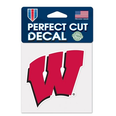 NCAA Wisconsin Badgers 4"x4" Logo Decal